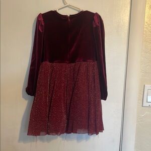 Elegant Burgundy Kids Dress